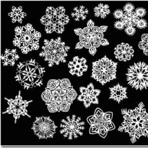 نحوه برش دانه های برف زیبا از کاغذ با دستان خود: نمودارها، عکس ها و فیلم ها