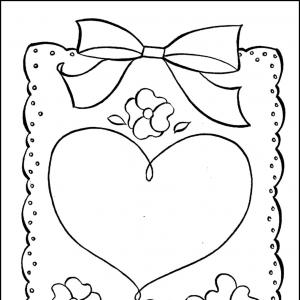 Do-it-yourself voluminous valentines Coloring pages for Valentine's Day to print